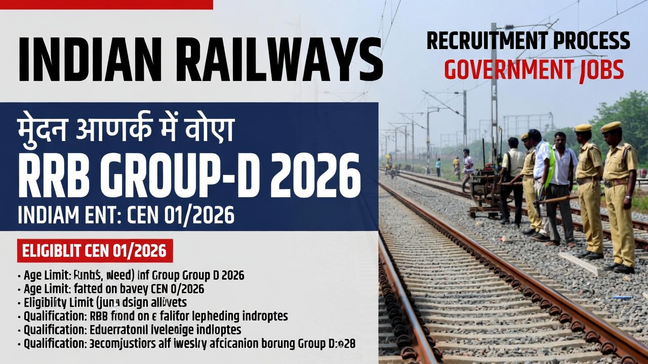 Railway RRB Group D Online Form 2026 Mega Recruitment