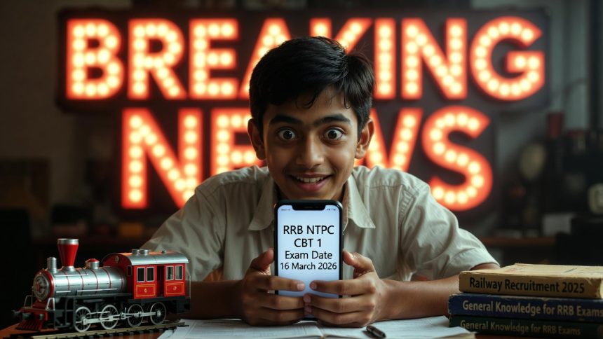 Breaking RRB NTPC CBT 1 Exam Date 2026 Out Download Notice