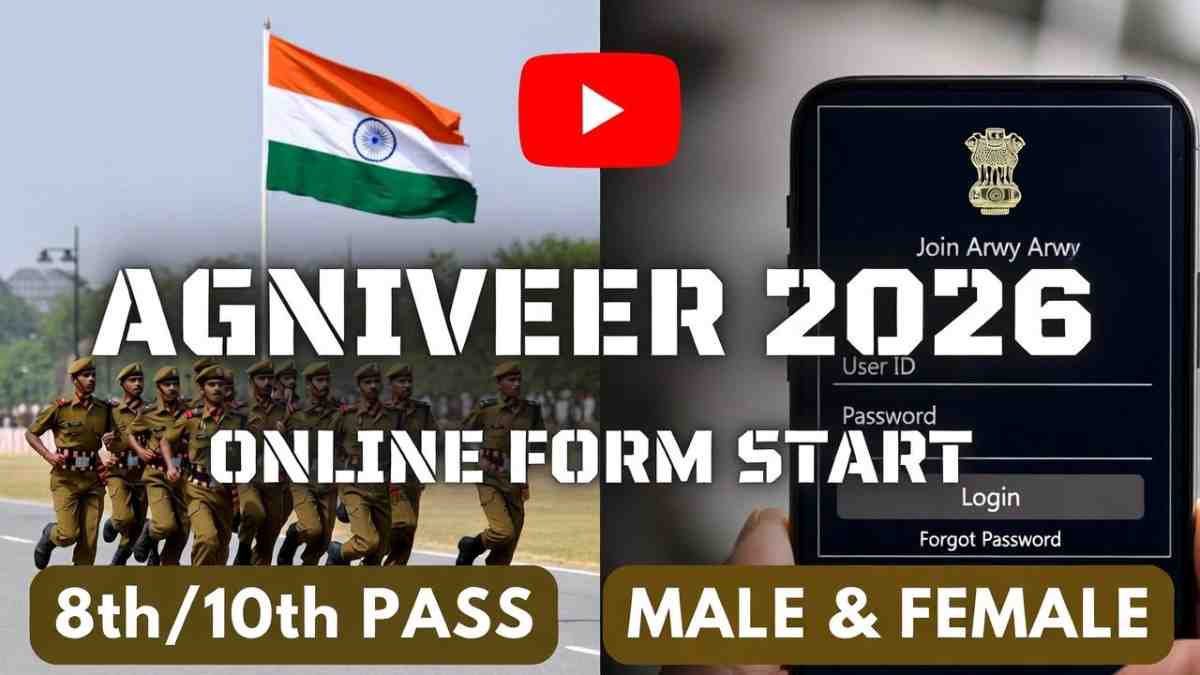 Indian Army Agniveer Recruitment 2026 CEE Online Form Notification for GD, Clerk and Technical Posts