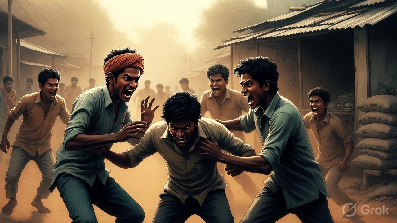 Sambhal Aichoda Kamboh Namaz Dispute Youth Beaten