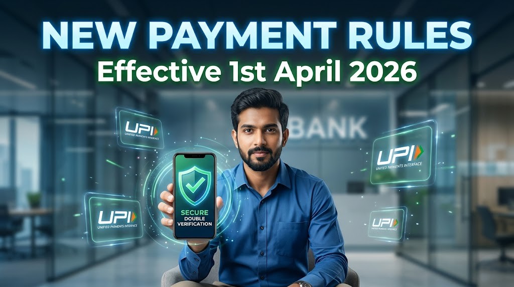 New Digital Payment Rules 1 April 2026 RBI mandatory 2FA UPI transactions