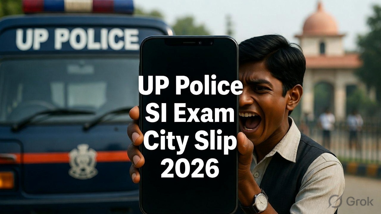 UP Police SI Exam City Details 2026 Link Active