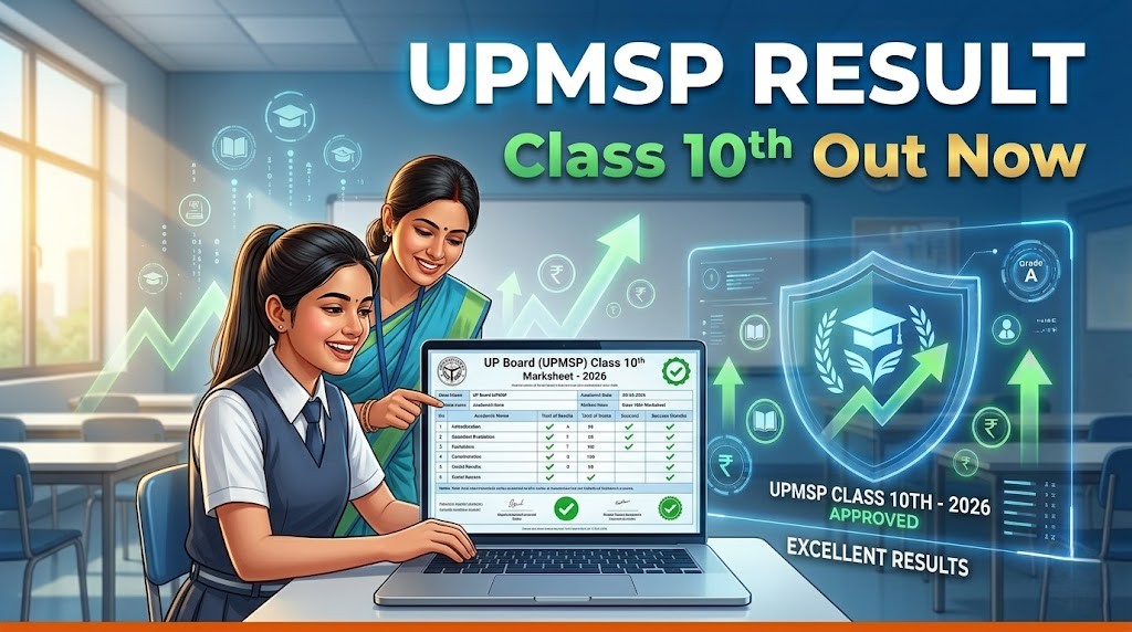 up board 10th result 2026 check official UPMSP digital marksheet download