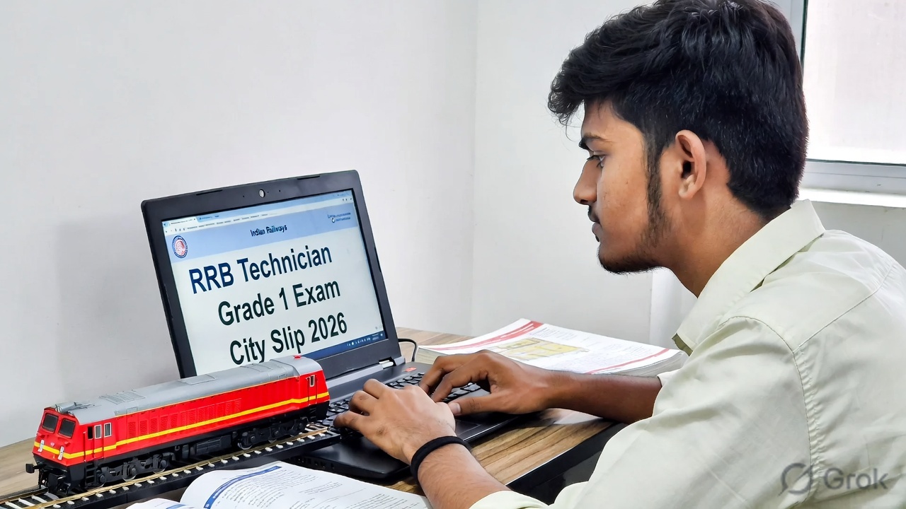 RRB Technician Grade I Exam City Details 2026 Link