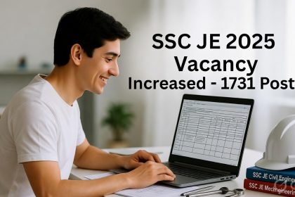 SSC Junior Engineer JE 2025 Tentative Vacancy Details PDF Download