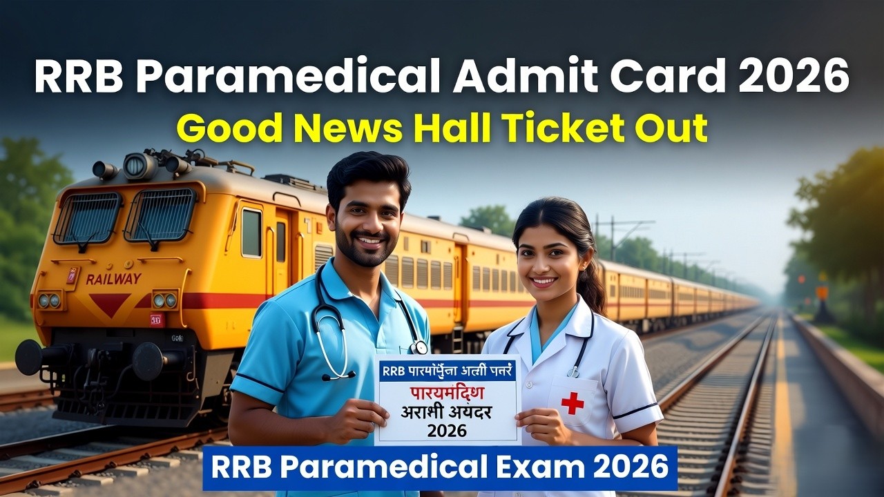 RRB Paramedical 2026 Admit Card Out Official Link