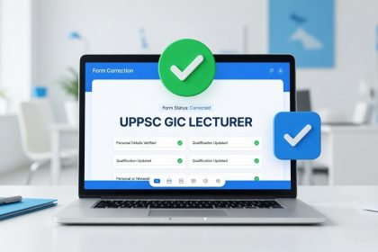UPPSC GIC Lecturer Correction Form 2026 Link