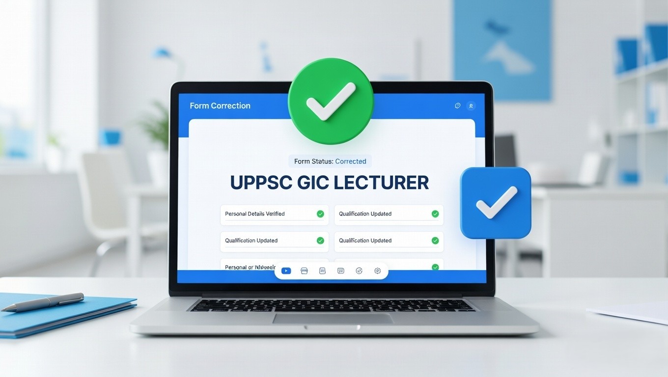 UPPSC GIC Lecturer Correction Form 2026 Link
