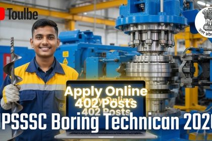 UPSSSC Boring Technician Form 2026 Apply Link