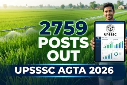 UPSSSC Technical Assistant Group C Recruitment 2026 AGTA online form 2759 posts syllabus