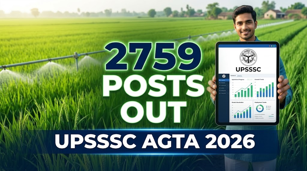 UPSSSC Technical Assistant Group C Recruitment 2026 AGTA online form 2759 posts syllabus
