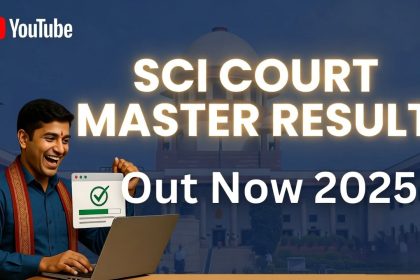 SCI Court Master Result 2025 Download PDF Link
