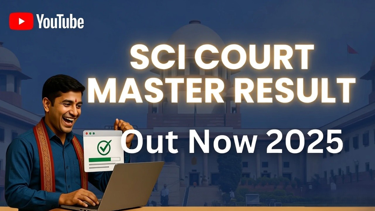 SCI Court Master Result 2025 Download PDF Link