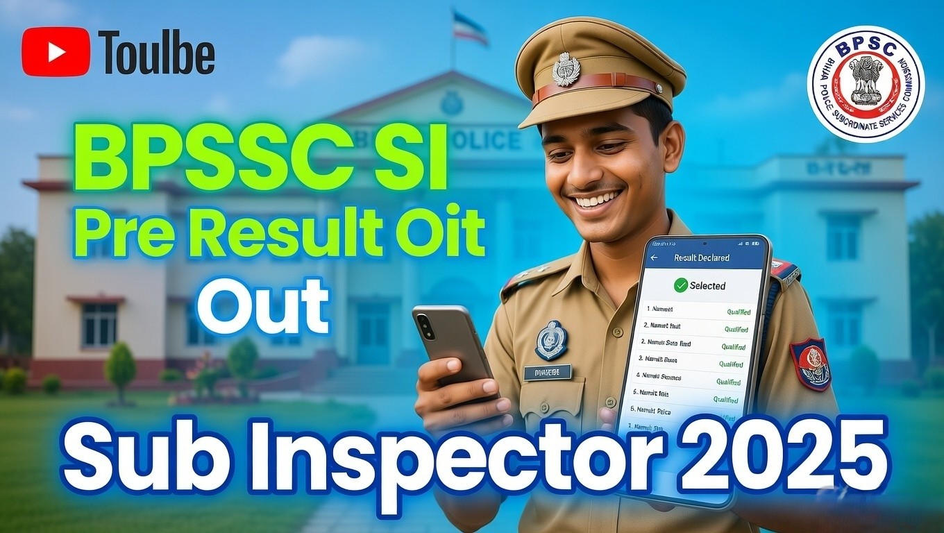 BPSSC SI Pre Result 2025 Download Link