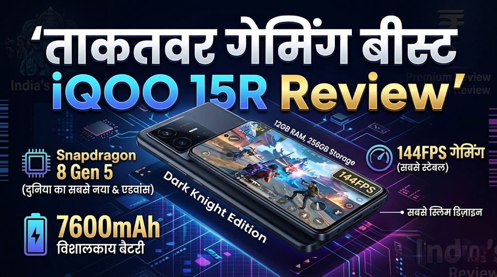 iQOO 15R dark knight 12gb 256gb snapdragon 8 gen 5 gaming smartphone review