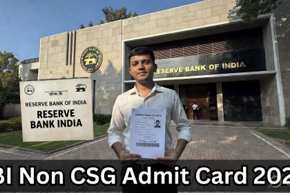 RBI Non CSG Various Post Admit Card 2026 Download Link