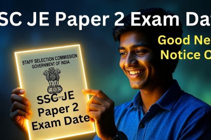 SSC JE Paper 2 Exam Date 2026 Official Notice Download