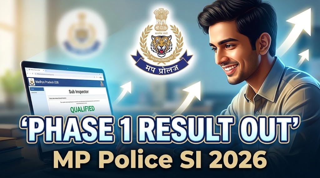MPESB MP Police Subedar SI Result 2026 phase 1 merit list download second phase exam