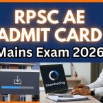 RPSC AE Mains Admit Card 2026 Download Link