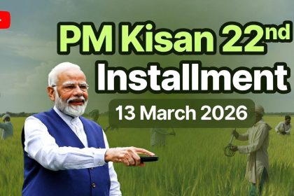 PM Kisan 22nd Installment 2026 Release Date 13 March