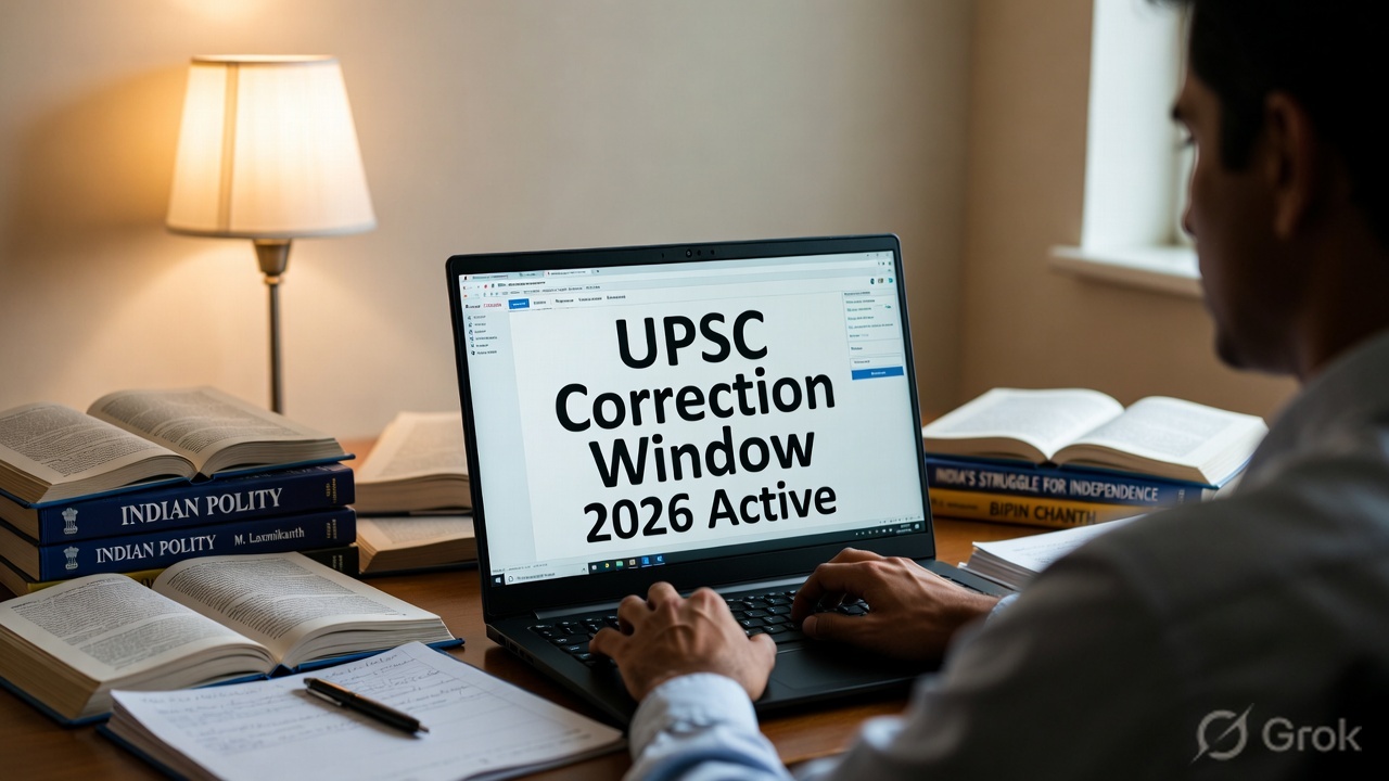 UPSC Civil Services IAS IFS Pre Edit Correction Form 2026 Link