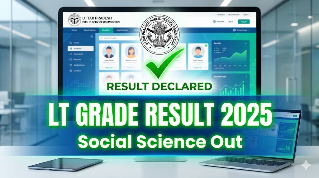 UPPSC Assistant Teacher LT Grade Result 2025 Social Science Merit List Download