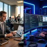 Visual guide on career switch: how to move to tech illustration