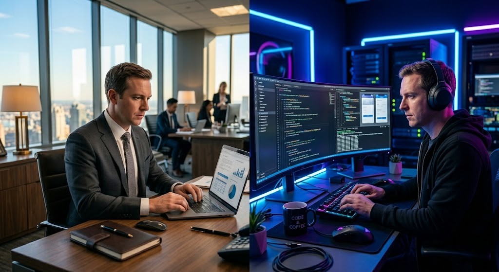 Visual guide on career switch: how to move to tech illustration