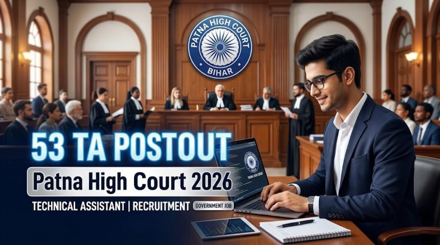 Patna High Court Technical Assistant Recruitment 2026 online form vacancy eligibility syllabus