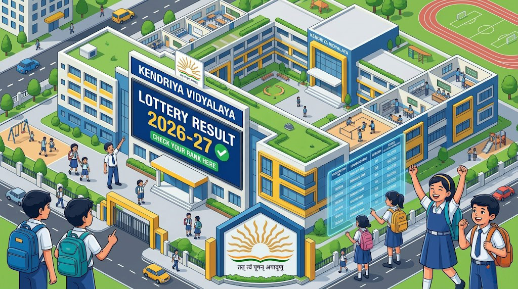 KVS Class 1 Admission 2026 Lottery Result Merit List