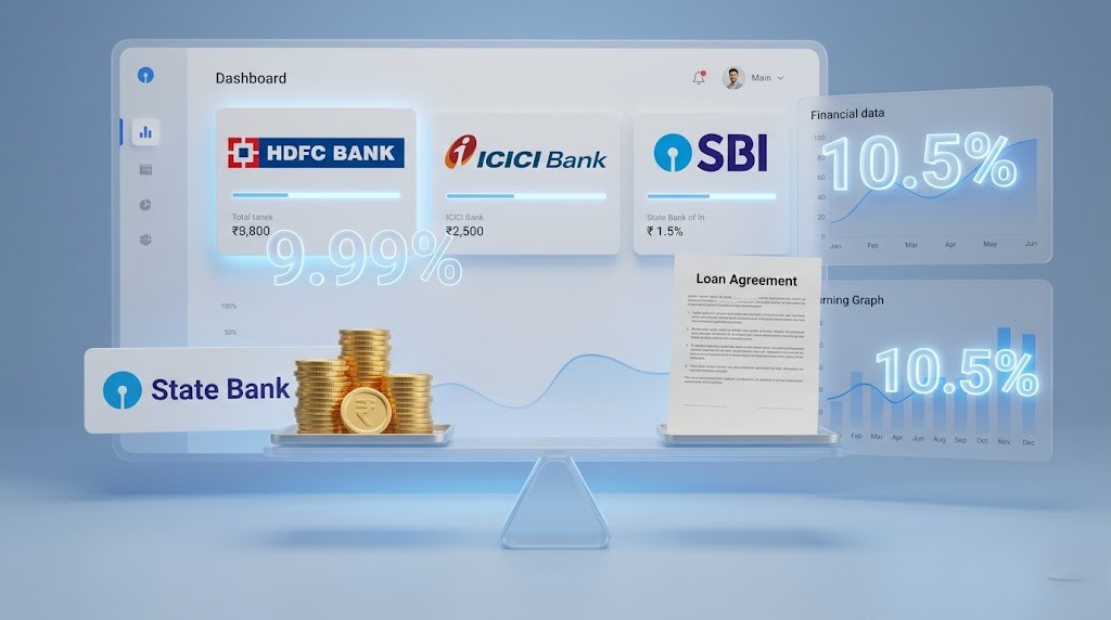 Comparison table of current personal loan interest rates compared for 2026