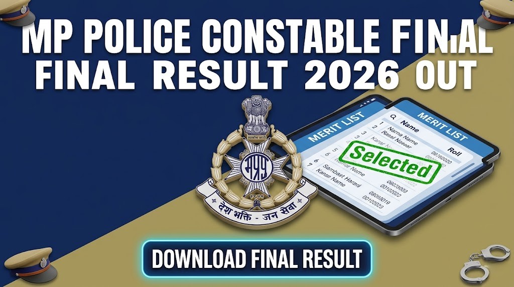 MP Police Constable Final Result 2026 Selection List Download