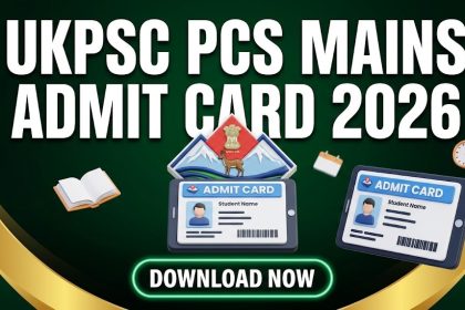 UKPSC PCS Mains Admit Card 2026 Download