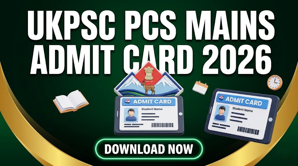 UKPSC PCS Mains Admit Card 2026 Download