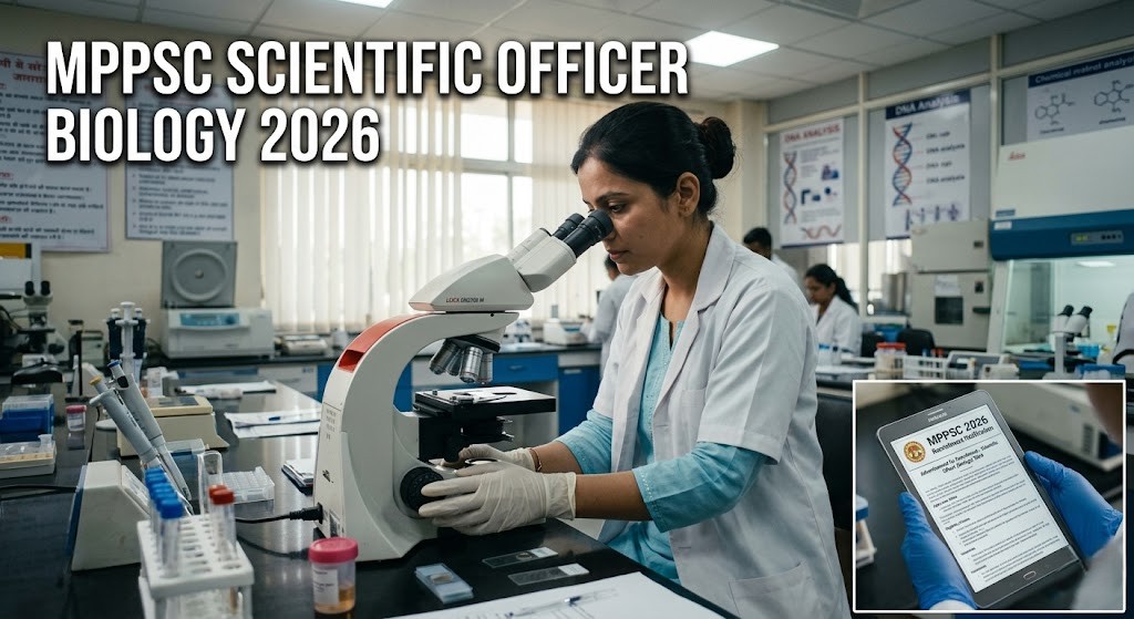 MPPSC Scientific Officer Biology Online Form 2026 Recruitment Details